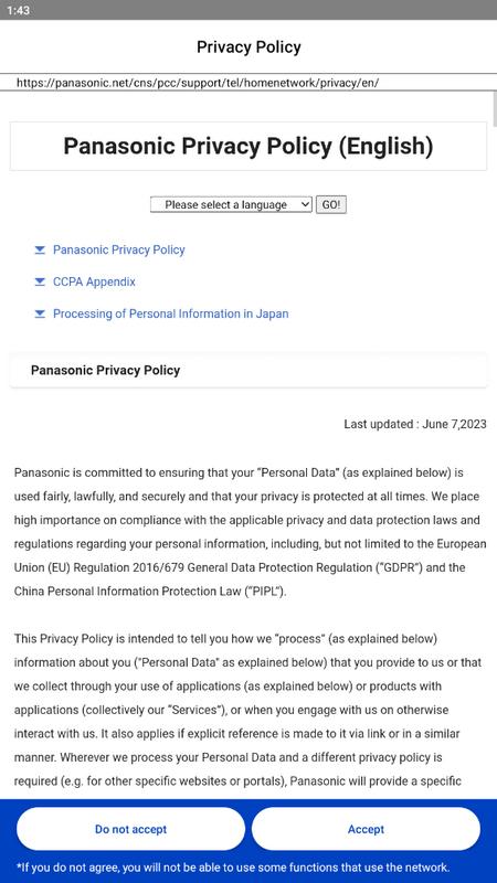 松下耳机(Panasonic Audio Connect)最新版v2.8.7安卓版 v5.1.4