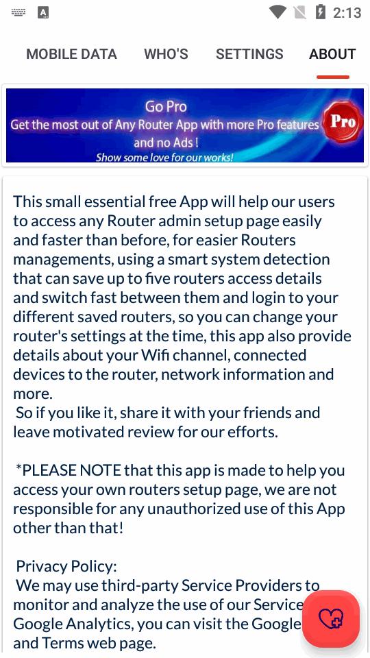 路由器管理大师app(Any Router Admin)v3.7 安卓高级版 v5.2.1