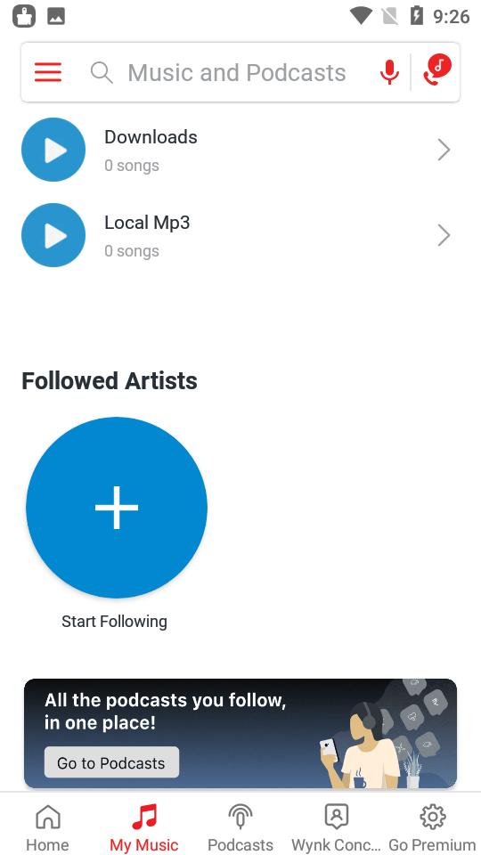 Wynk Music音乐播放器高级版v3.49.1.2 纯净版 v6.5.1