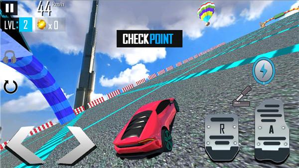 警察坡道汽车特技5