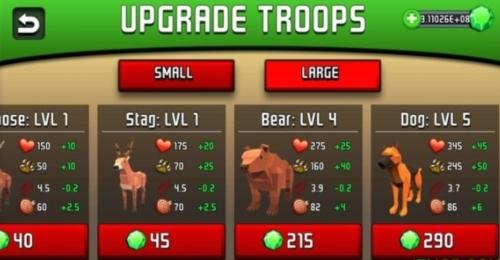 动物王国战斗模拟器无限钻石无限金币图片2