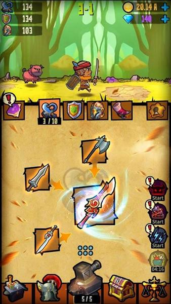 合并与伪造：空闲武器大师 安卓版v1.0.8截图1