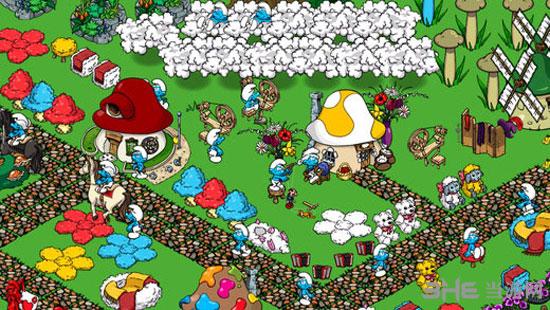 蓝精灵村庄无限红豆版 中文内购版截图0