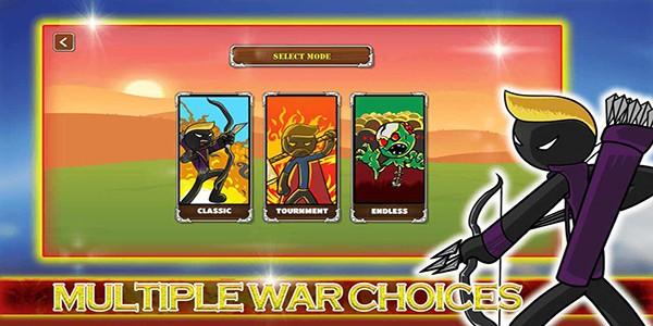 火柴人英雄之战无限金币无限钻石 (Hero stick war)修改版v4截图1