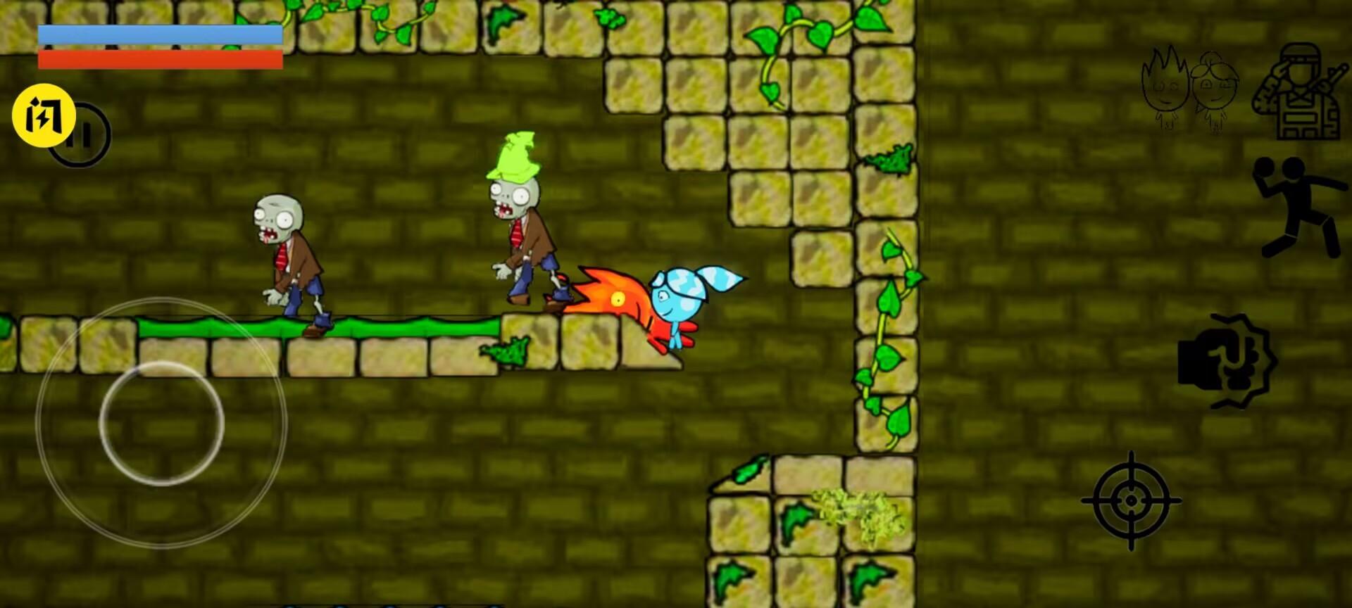 冰火女孩大战僵尸游戏自制版 v1.0 安卓中文版截图2