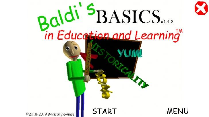 巴迪老师下载重置版有菜单中文版(Baldis Basics Classic) v1.4.4 安卓版截图0
