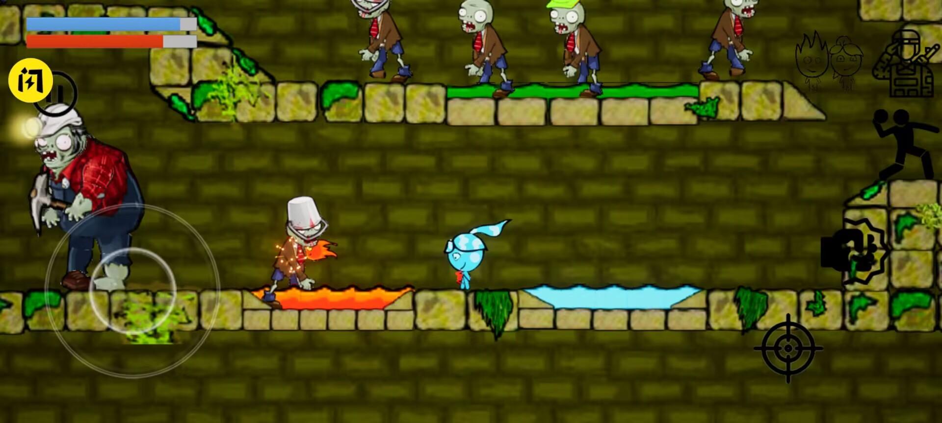 冰火女孩大战僵尸游戏自制版 v1.0 安卓中文版截图0