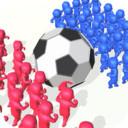 拥挤的足球 
