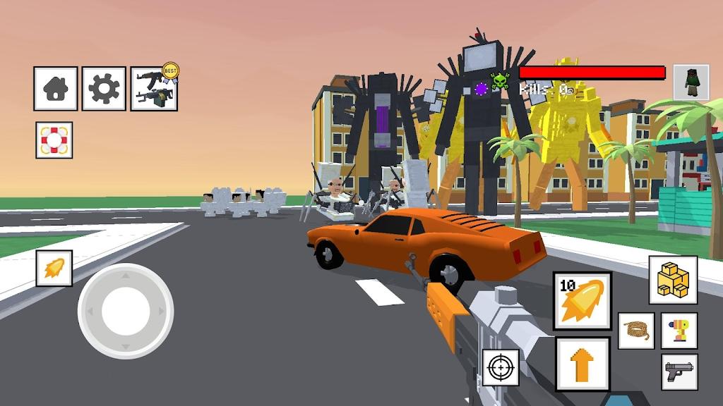 马桶人沙盒大战帮派世界无限金币版 v23.0 安卓版截图1