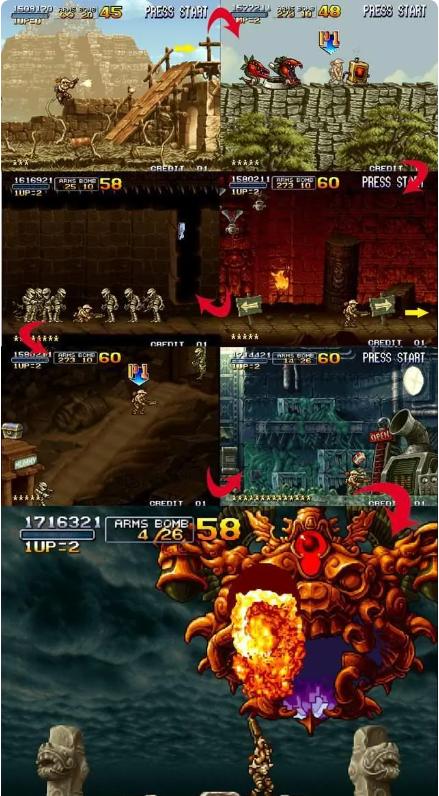 合金弹头3一命通关无敌版隐藏路线11