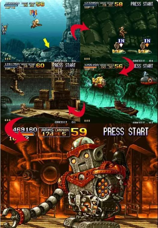 合金弹头3一命通关无敌版隐藏路线5