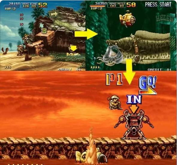 合金弹头3一命通关无敌版隐藏路线1