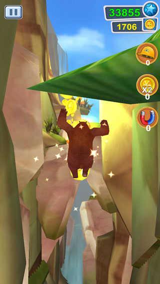 熊出没之熊大快跑无线金币无限钻石版游戏攻略1