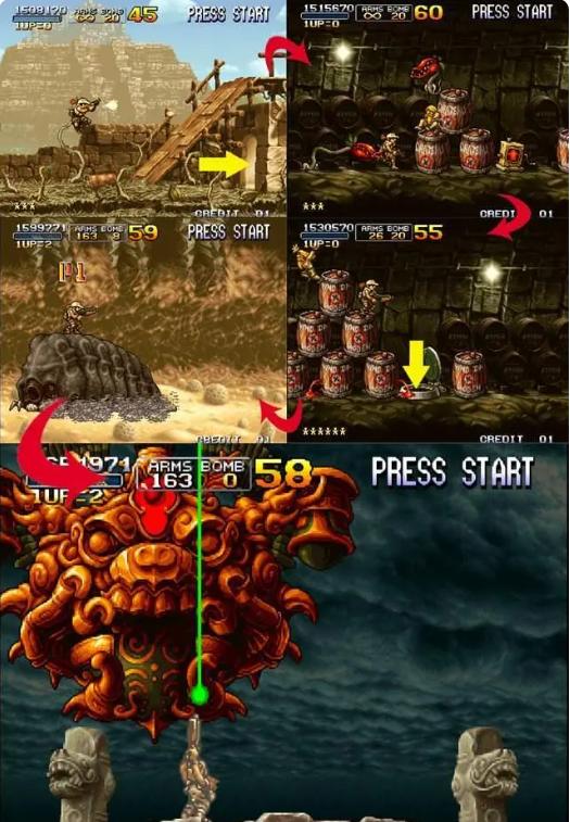 合金弹头3一命通关无敌版隐藏路线8