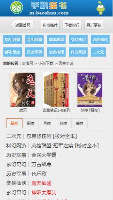 宝书网手机版TXT小说截图0