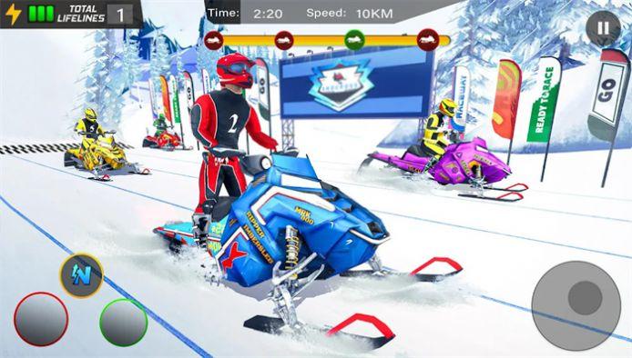 雪地飙车赛游戏(Snow Bike Racing)