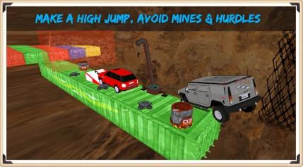 不可能的4x4汽车轨道3D