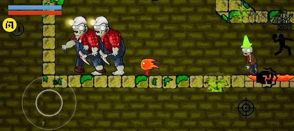 冰火女孩大战僵尸游戏(FireAndWater)