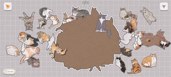 挤在一起的猫猫游戏
