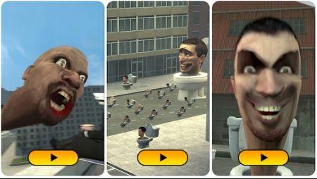 圣诞老人马桶头Santa Toilet Head