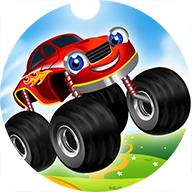 怪物卡车游戏的孩子