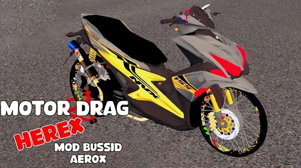 电机行驶的摩托车游戏(Mod Motor Drag Herex Bussid)(Mod Motor Drag Herex Bussid)