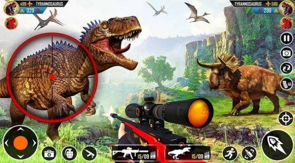 恐龙生存斗争游戏(Wild Dinosaur Hunting Zoo Game)截图0