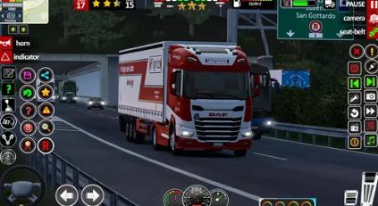 欧洲卡车运输车3d