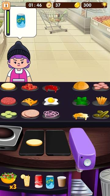 沙威玛汉堡店游戏