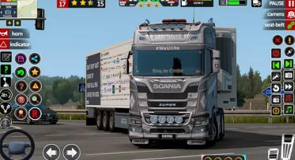 欧洲卡车运输车3d