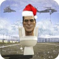 圣诞老人马桶头Santa Toilet Head