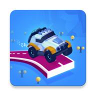 绘制山丘汽车道路