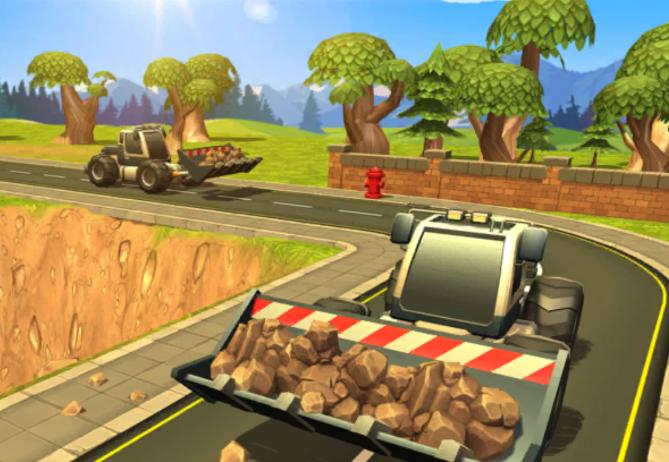 迷你卡车与挖掘机游戏
