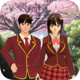 高校女生樱花校园生活