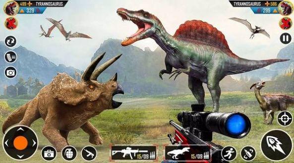 恐龙生存斗争游戏(Wild Dinosaur Hunting Zoo Game)截图1