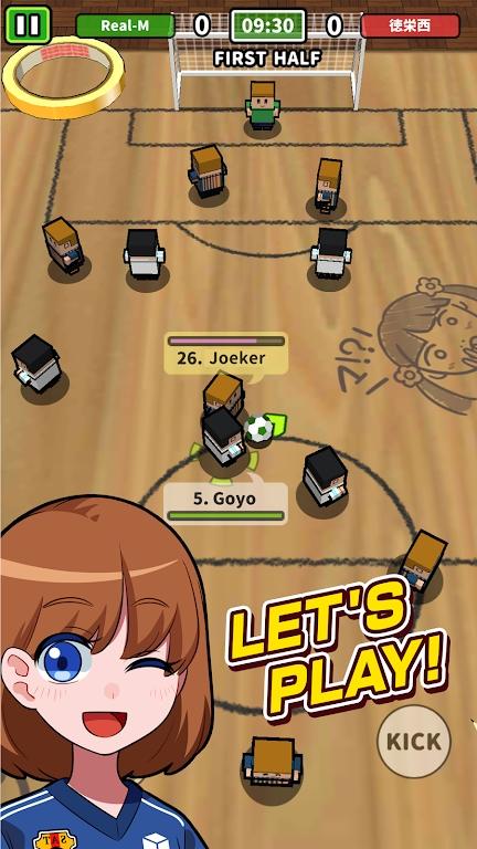 办公桌上踢足球(机でサッカー)