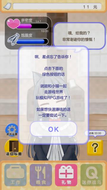 与小猫在一起游戏