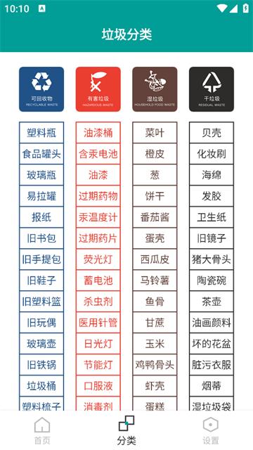 垃圾分类指南app