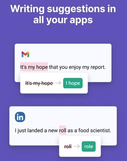 Grammarly app