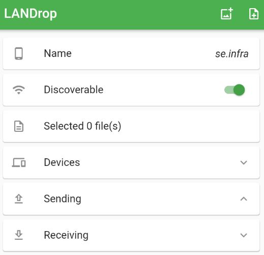 LANDrop app LANDrop app