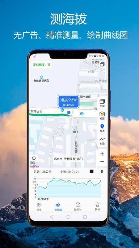 GPS海拔指南针app