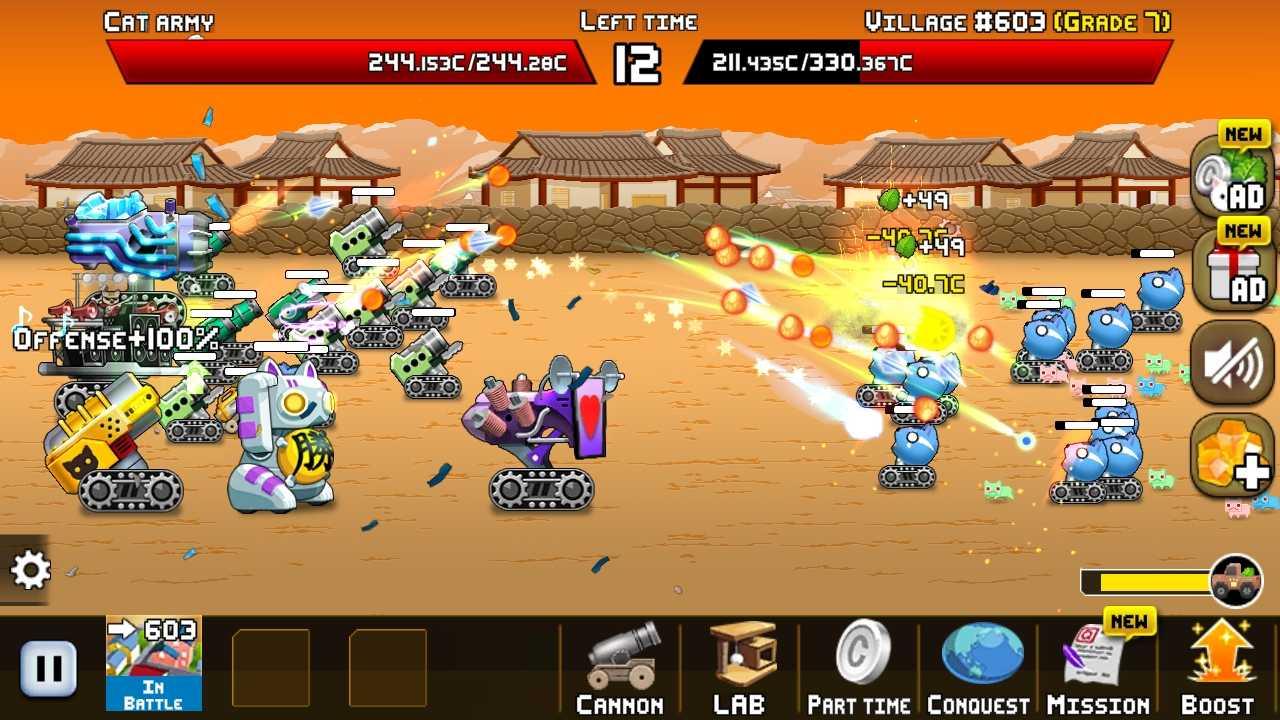 Idle Cat Cannon(空闲的猫炮（货币无条件使用）) 1.0.2破解版