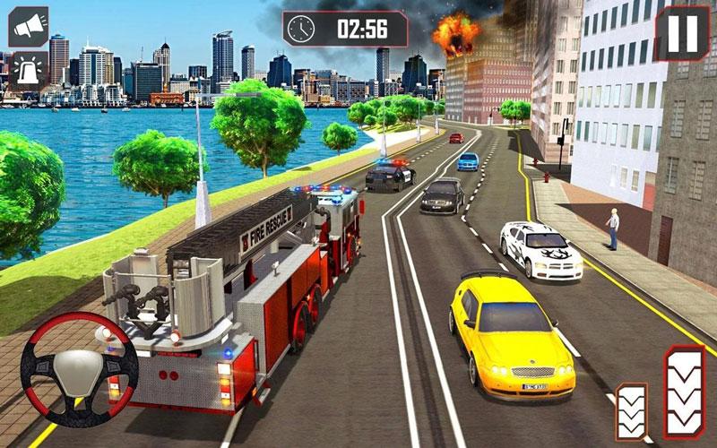 Fire Truck Driving(消防车驾驶救援911无限金币版) 22破解版