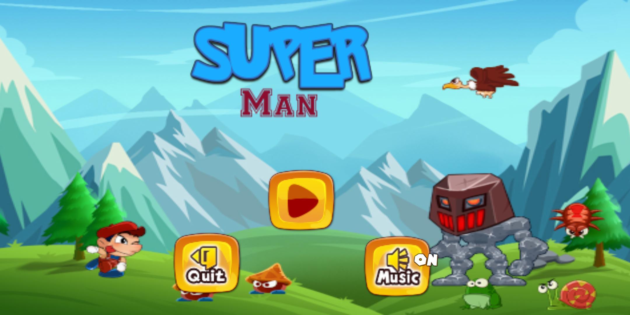 SuperMan Cartoon(卡通奔跑3D无限金币版) 1.10全关卡版截图2