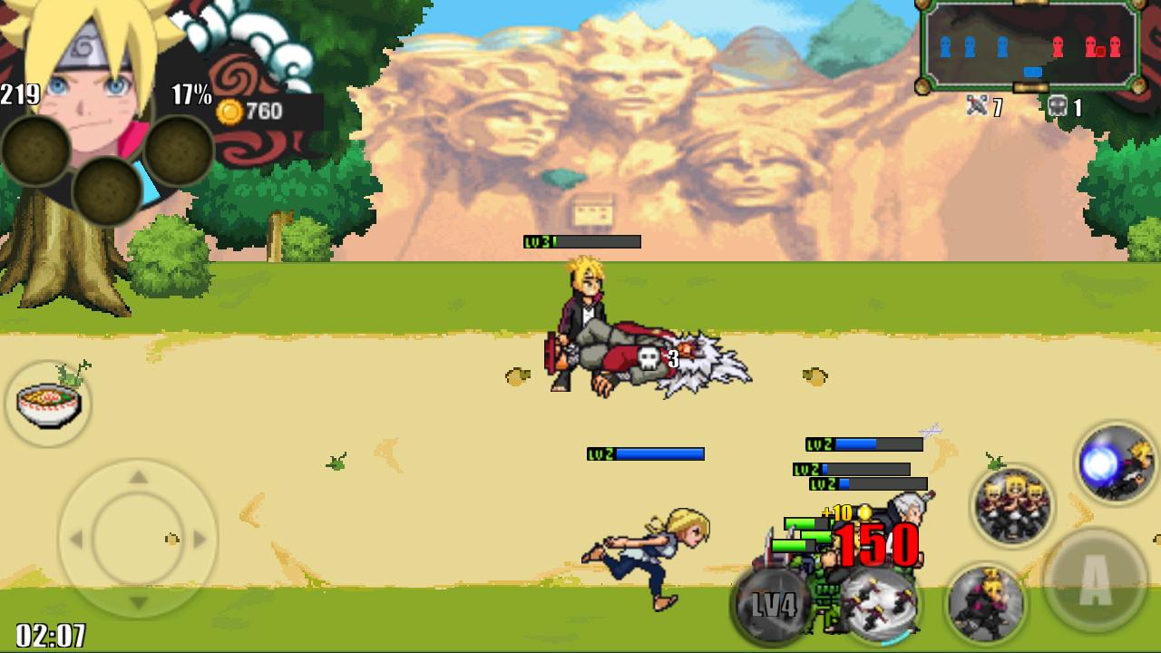 火战博人传1.1佐助&断臂部分人物技能无CD版 1.1安卓版