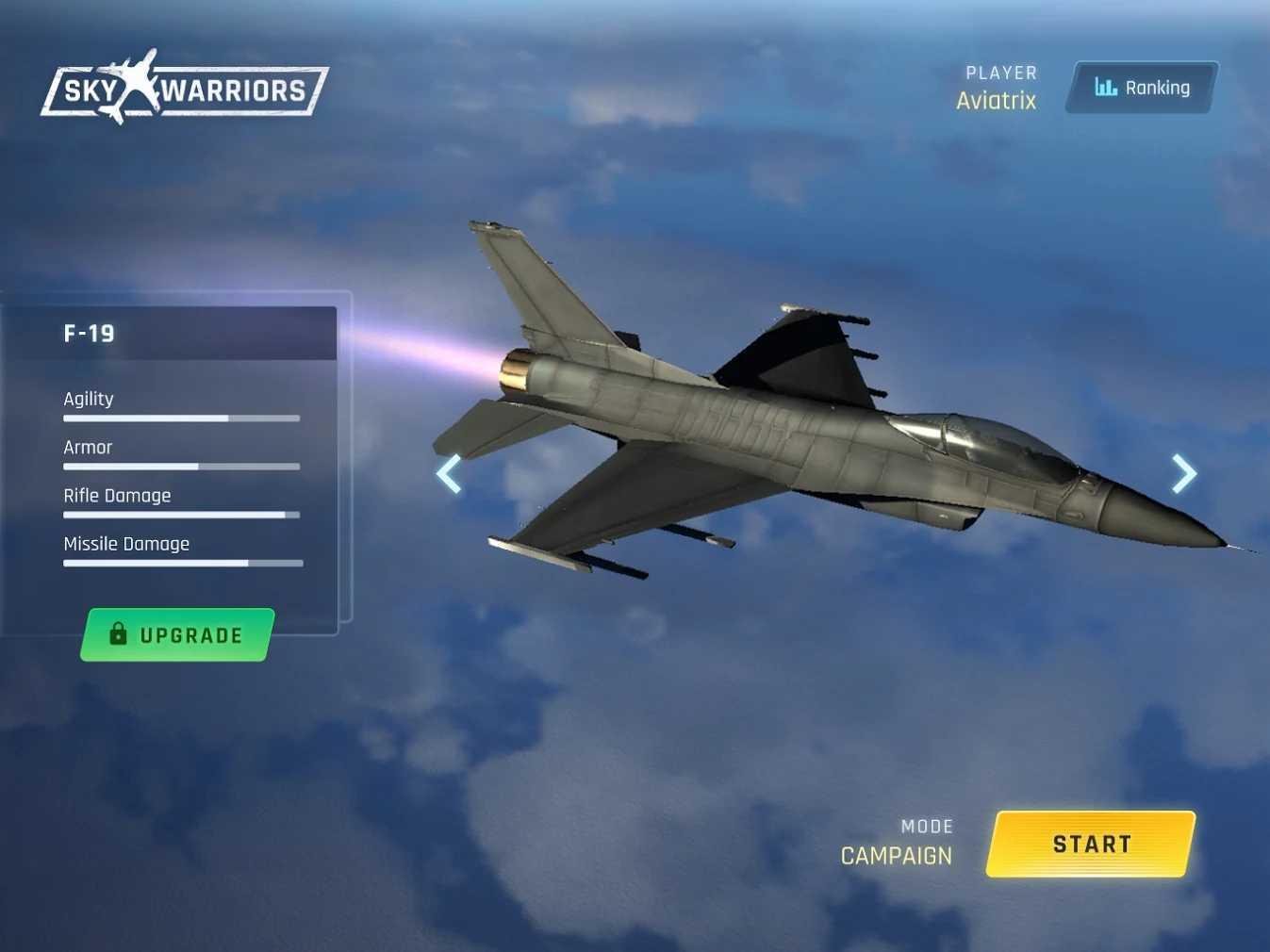 Sky Warriors(天空战士空中冲突（无条件购买）) 0.2.0破解版