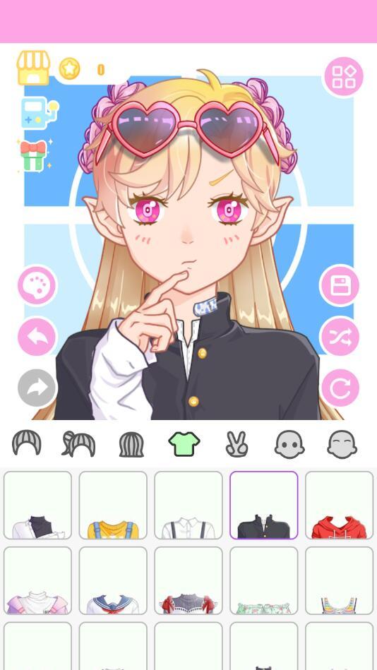 可爱的动漫女孩换装平台（解锁全部装扮） 1.0.3最新版