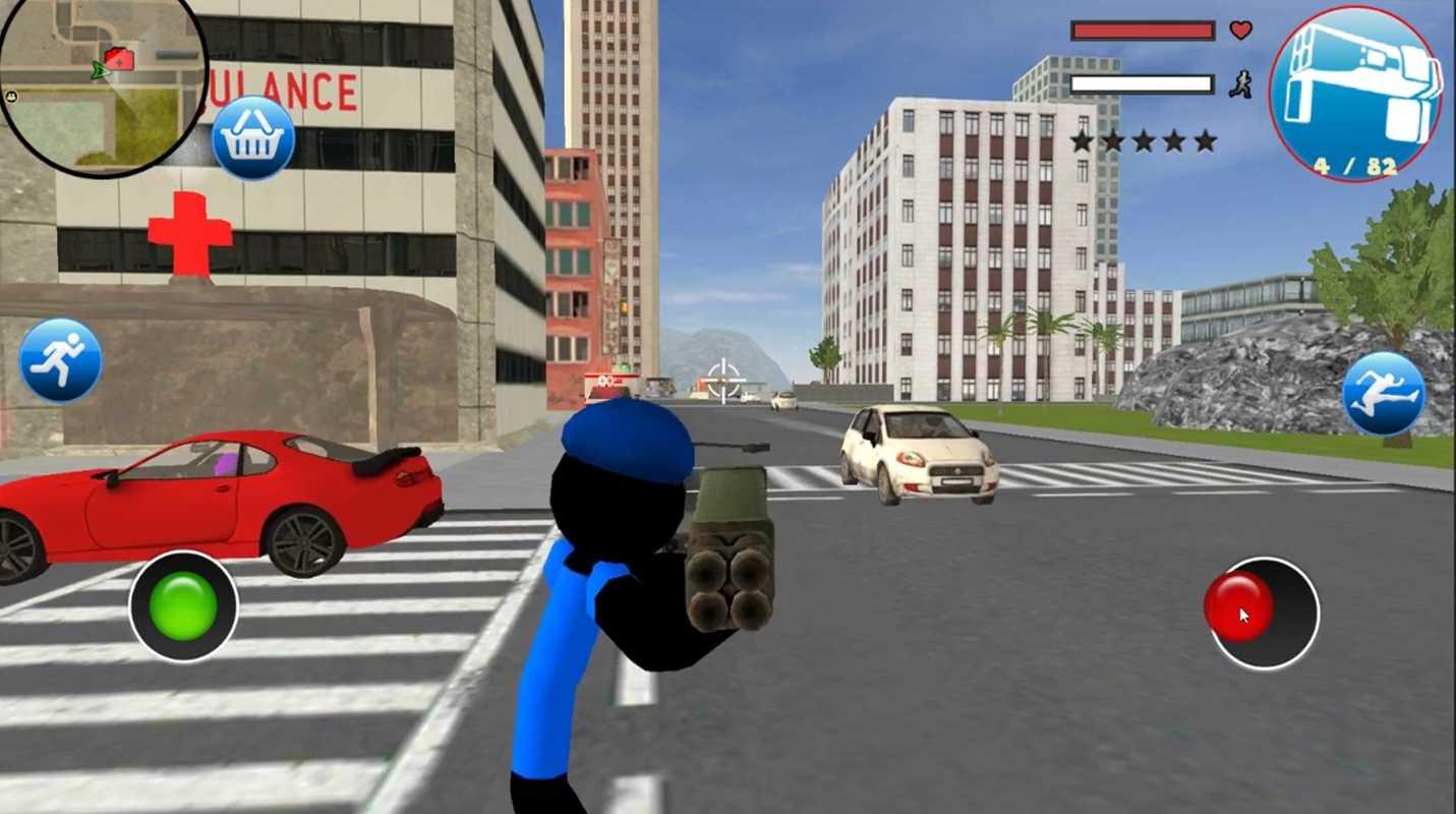 美国警察火柴人绳索英雄内置作弊菜单版（US Police Stickman） 1.3最新版