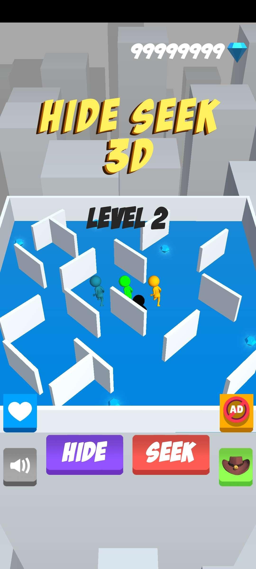 Hide Seek Find 3D(捉迷藏大师3D无限金币版) 0.8破解版