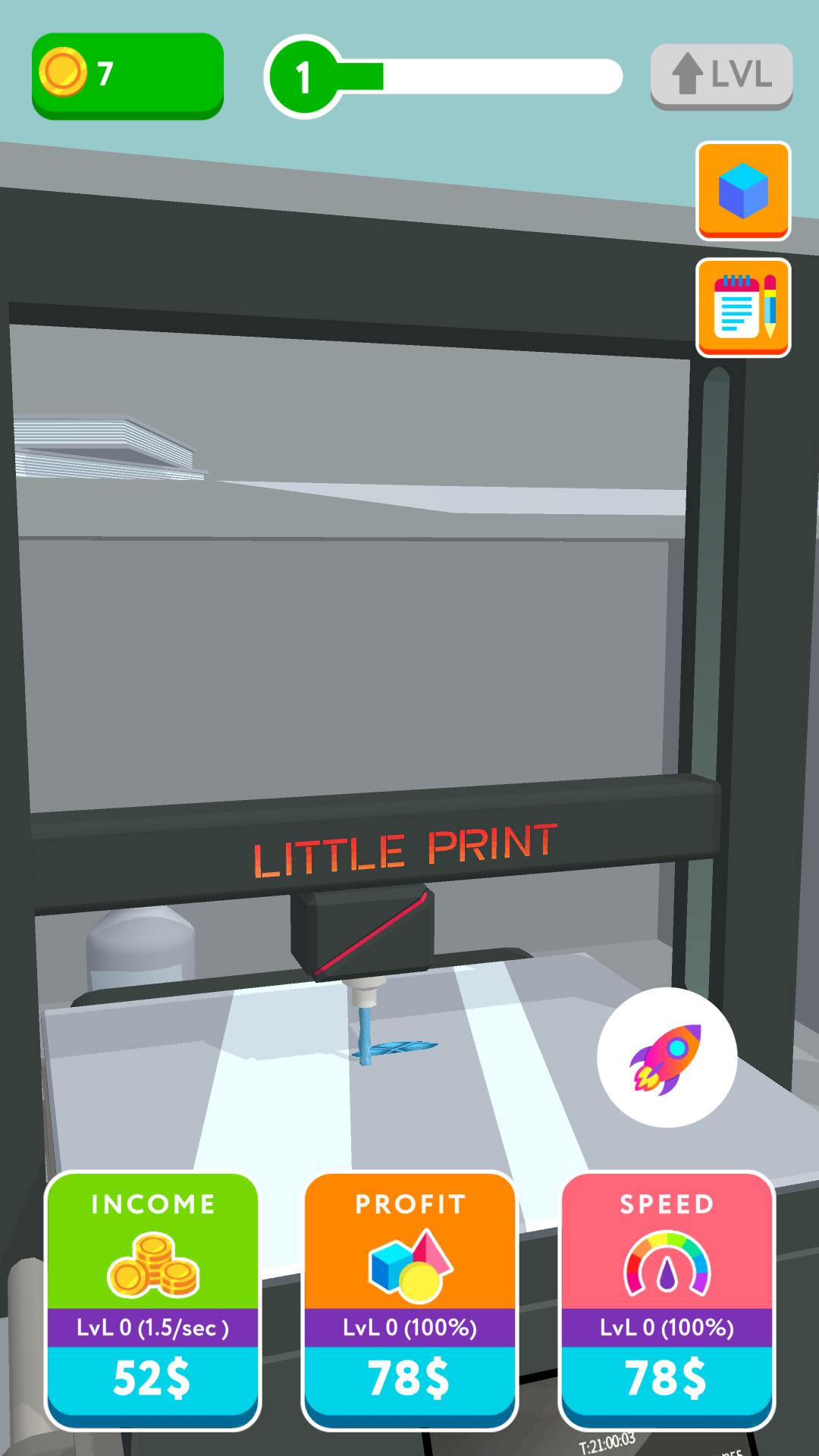 空闲的3D打印机破解版（Idle 3D Printer） 0.34最新版